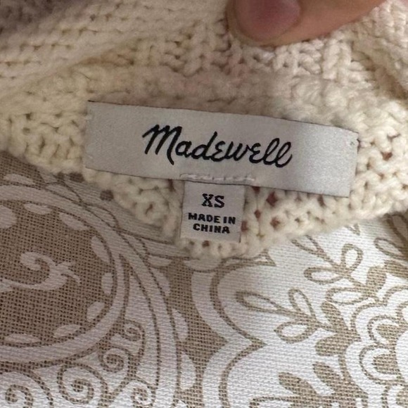 Madewell Knit White Basic Neutral Closet Staple Tank Top Minimalist Size XS - Picture 5 of 6